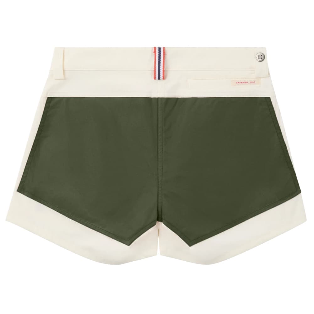 5Incher Field Shorts Womens Offwhite/Green, view: 1