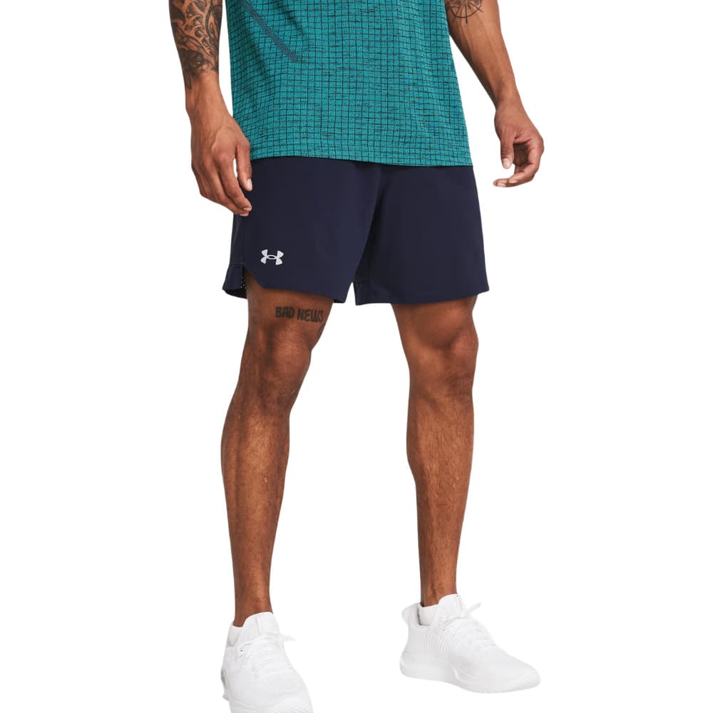 UA Vanish Woven 6in Shorts Midnight Navy, view: 3