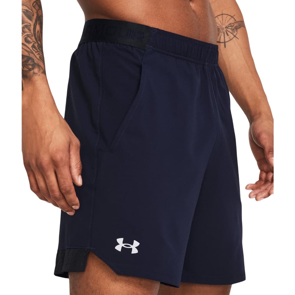 UA Vanish Woven 6in Shorts Midnight Navy, view: 2