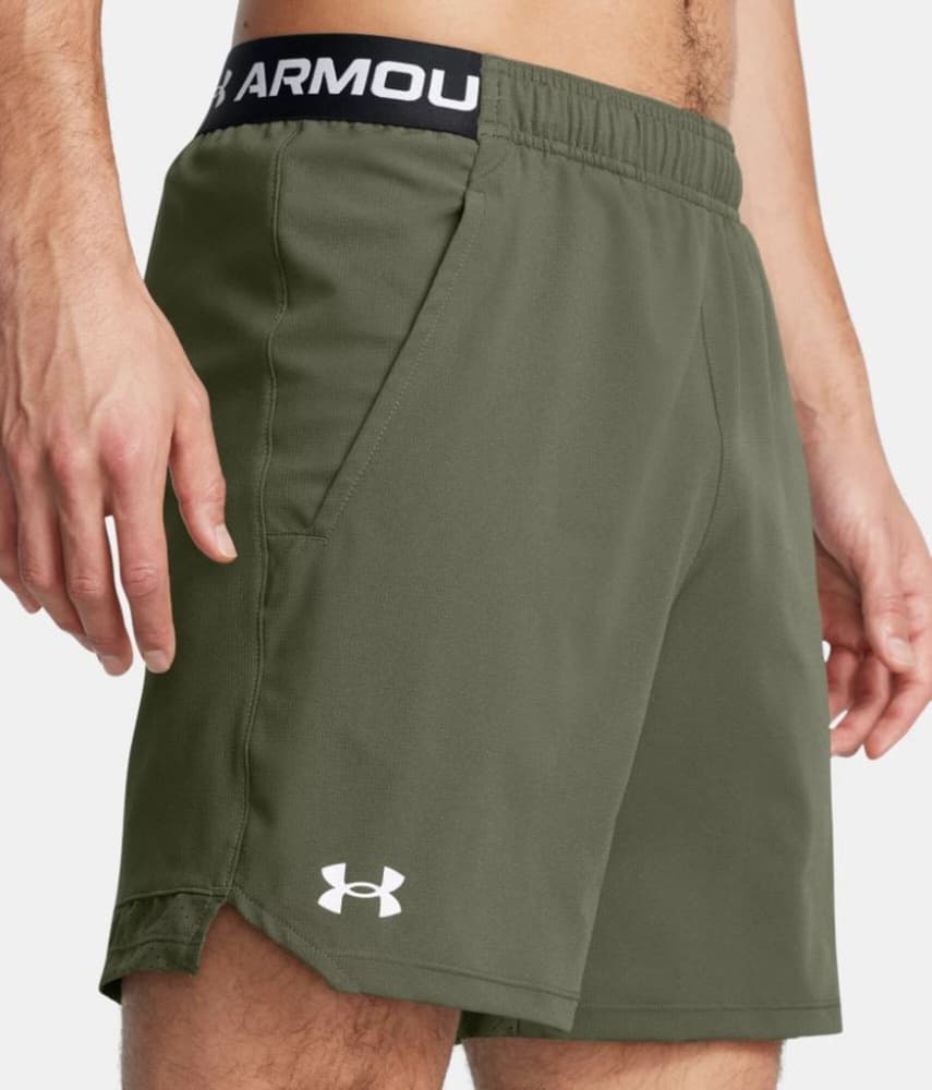 UA Vanish Woven 6in Shorts Marine Od Green, view: 1
