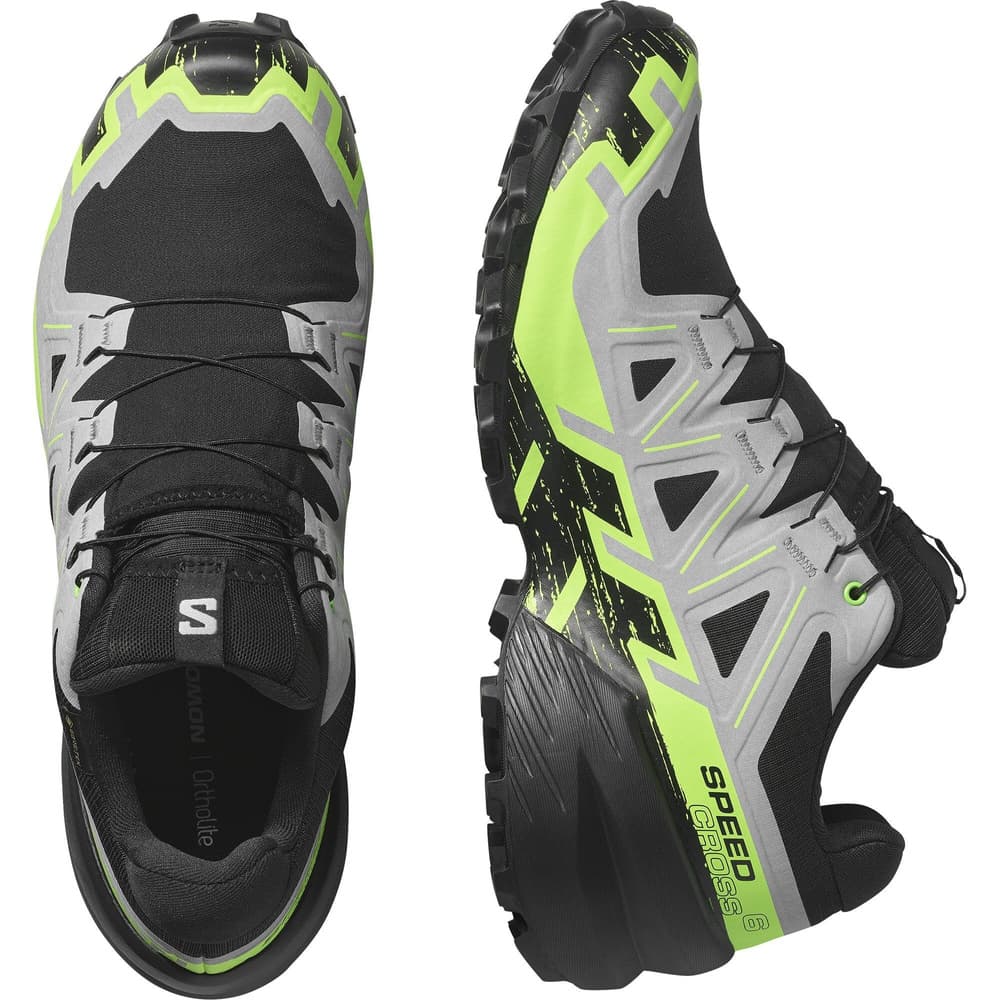 Speedcross 6 GTX Black/Alloy/Green Gecko, view: 3