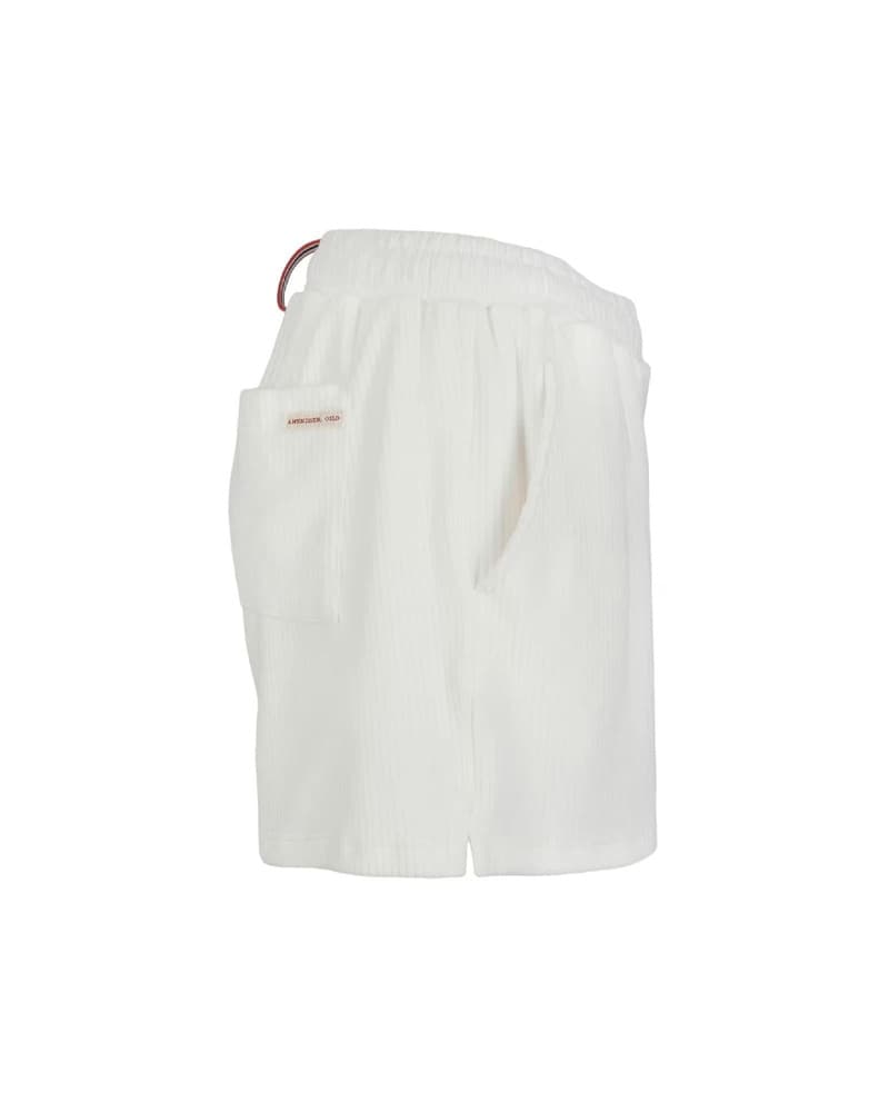 4incher Comfy Cord Shorts Womens White, view: 3