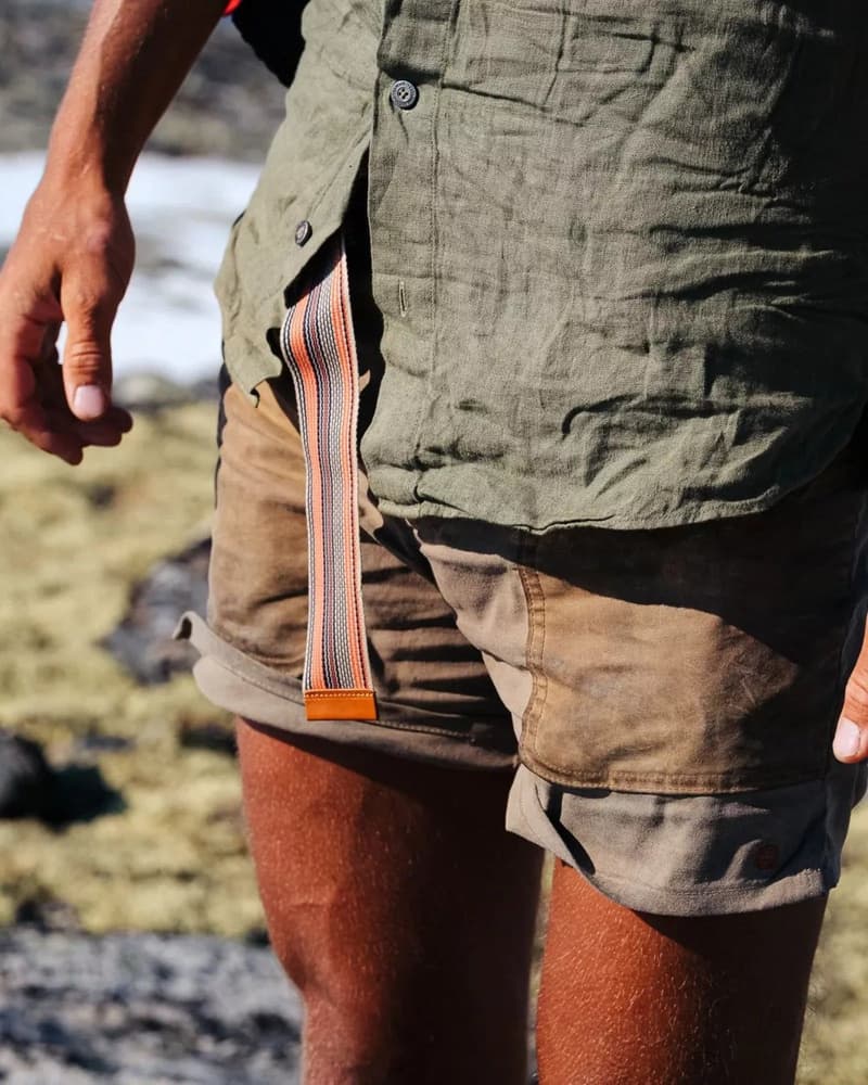 5Incher Field Shorts Mens Offwhite/Tan, view: 2