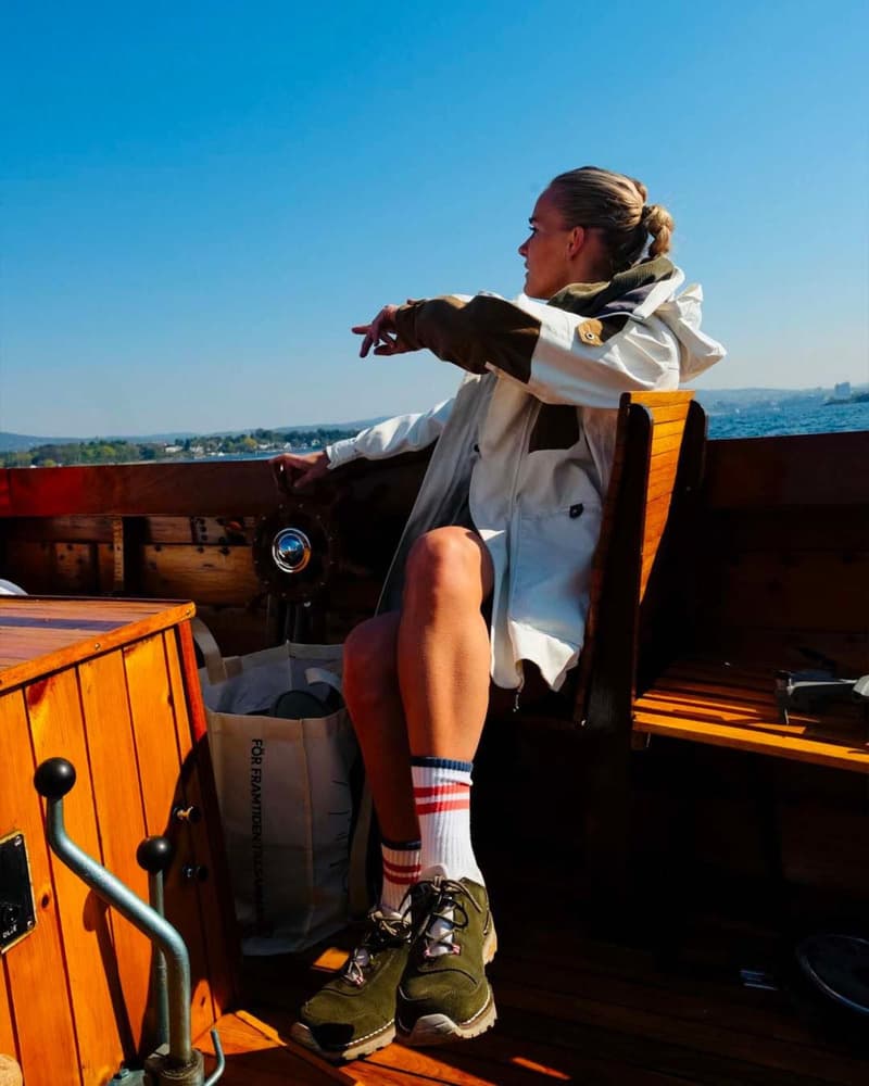 Oslo Crew Socks White/Red, view: 2