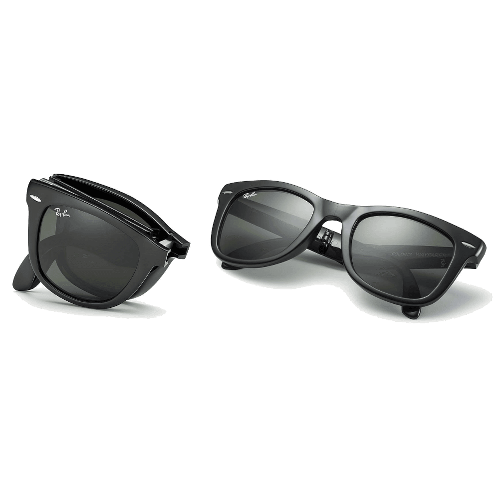 Folding Wayfarer Black G-15 Green, view: 1