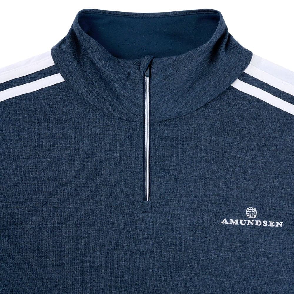5Mila Half-Zip Lines Mens Faded Navy, view: 2
