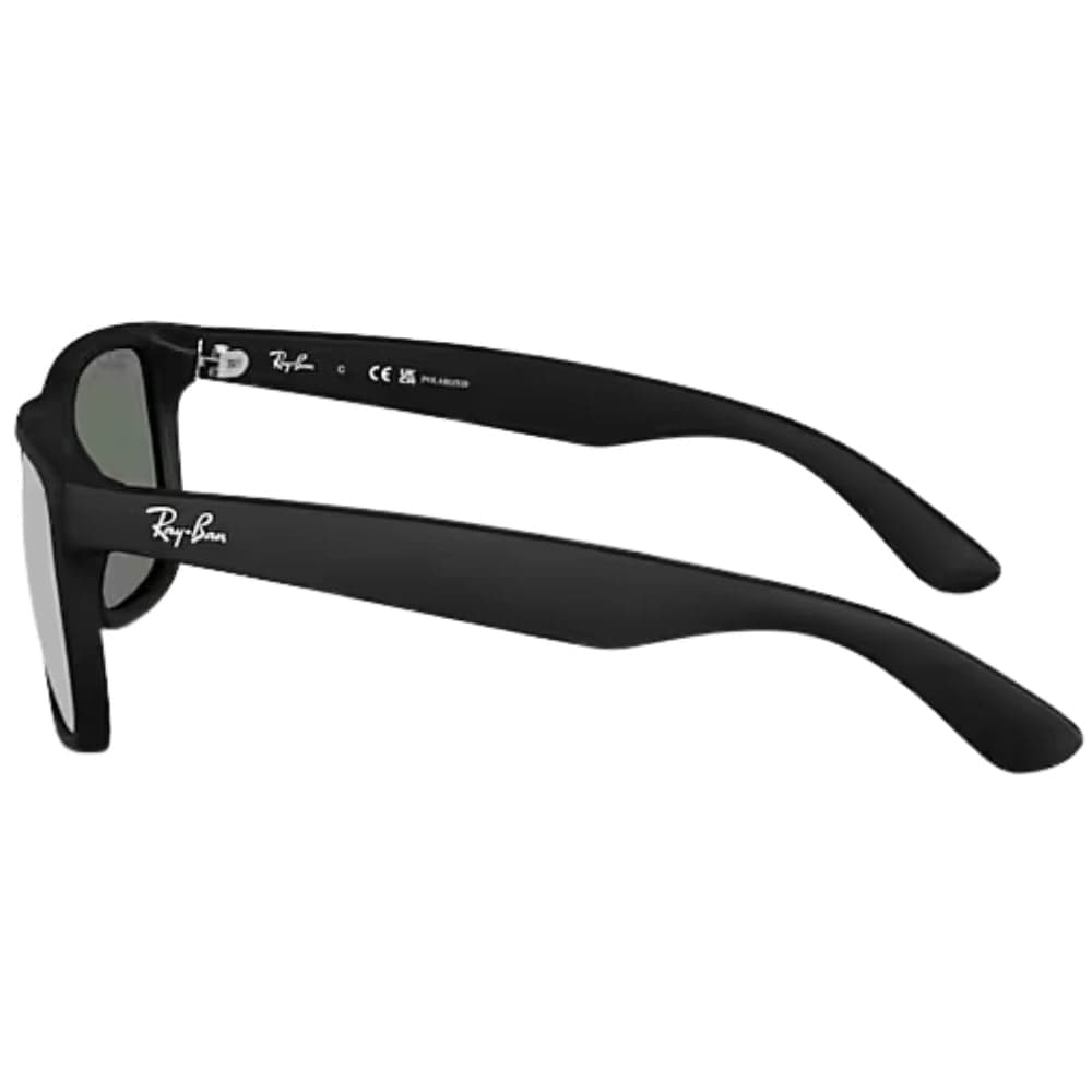 Justin Classic Matte Rubber Black Green Mirror Silver Polarized, view: 2