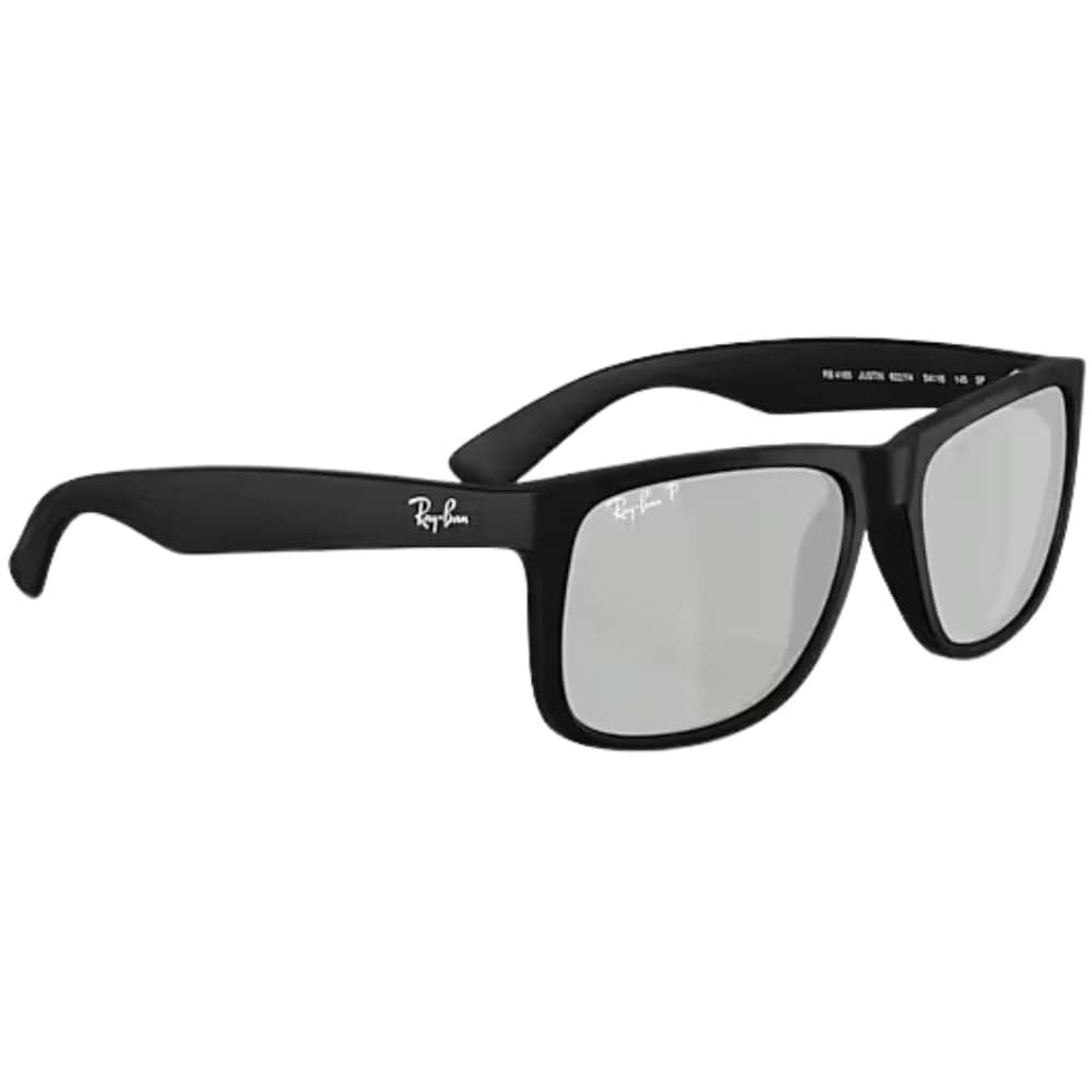 Justin Classic Matte Rubber Black Green Mirror Silver Polarized, view: 5