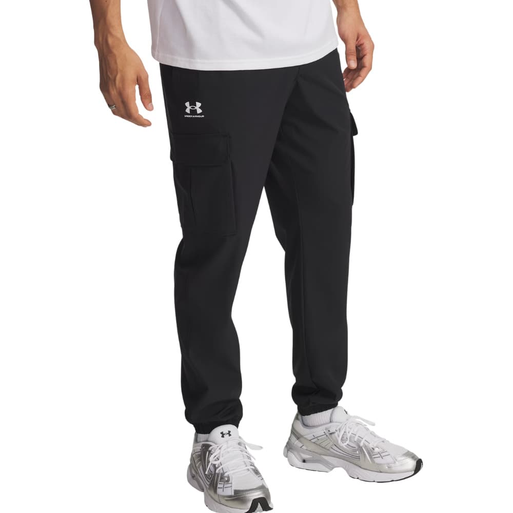 Ua Vibe Woven Cargo Pants Black, view: 3