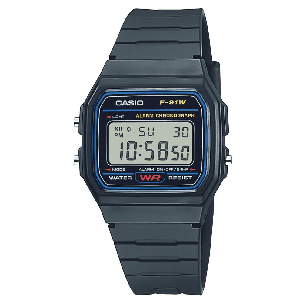 M's Timeless Collection F-91W-1Yeg Black, view: 0