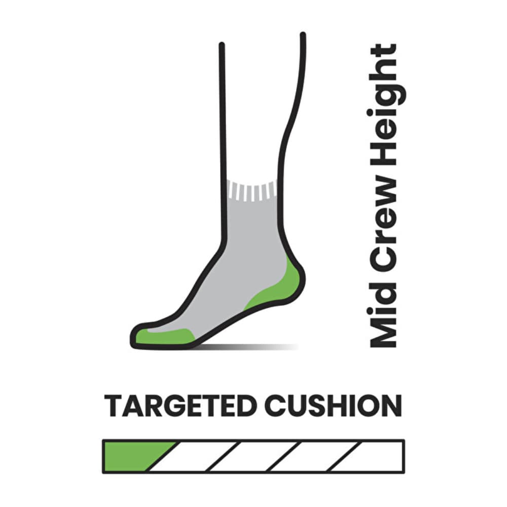 Hike Targeted Bear Stripe Mid Crew Ash, view: 1