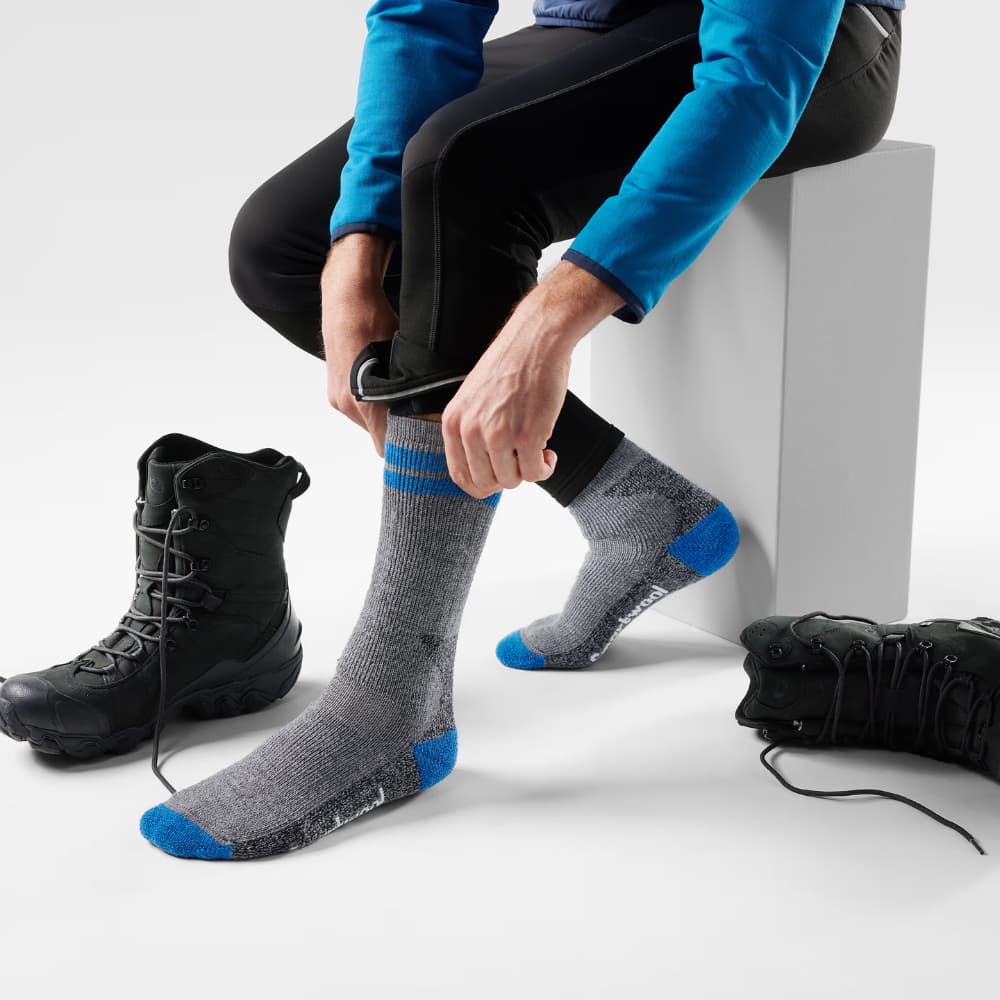 Mountaineer Maximum Cushion Tall Crew Socks Medium Gray, view: 1