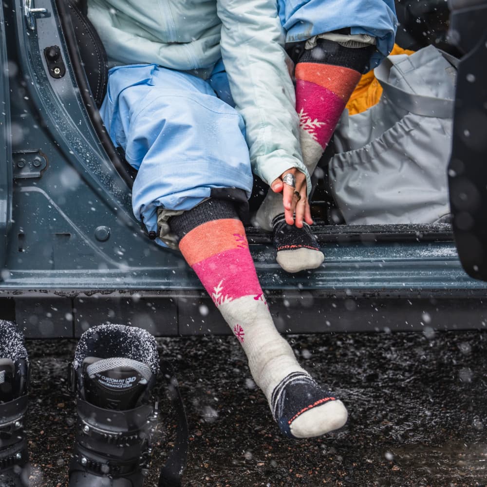 W Ski Fc Snowpocalypse Pattern OTC Socks Moon Beam, view: 2