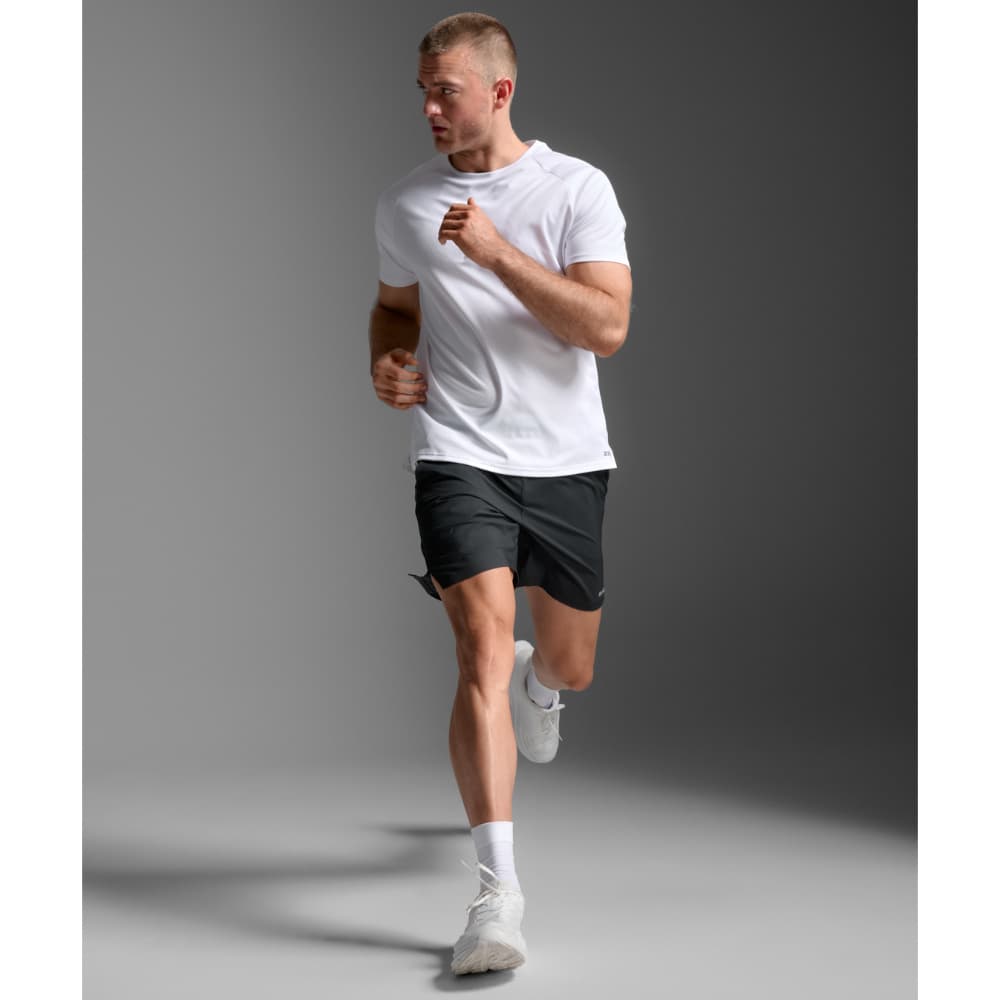 Aero 7 Inch Shorts Black/Silver Reflective, view: 3