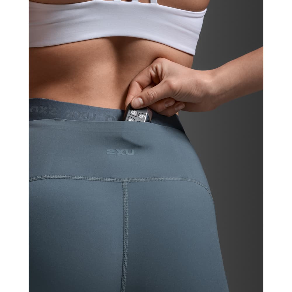 Form Stash Hi-Rise Compression Tights Dark Sage/Dark Sage, view: 2