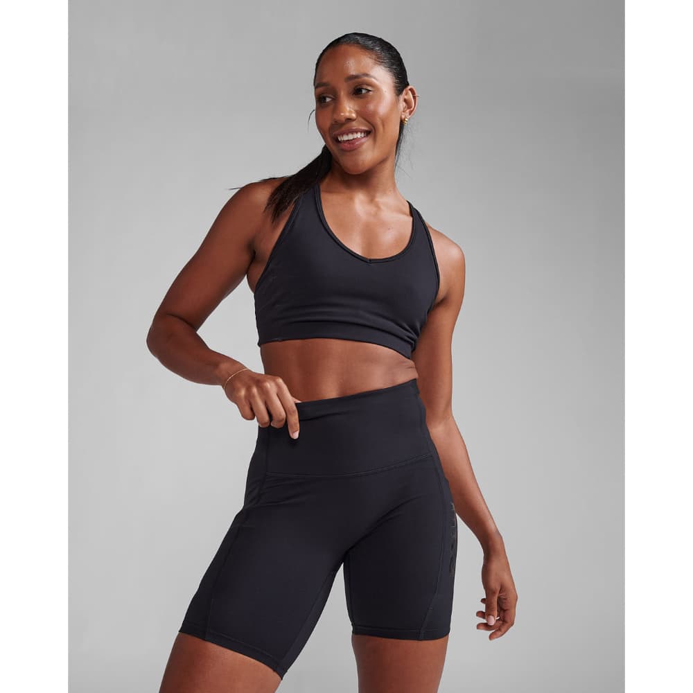Form Stash Hi-Rise Compression 6 Inch Shorts Black/Black1, view: 0