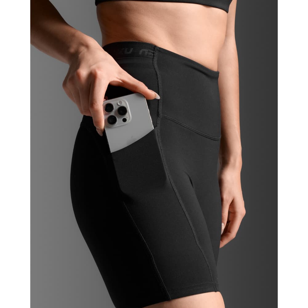 Form Stash Hi-Rise Compression 6 Inch Shorts Black/Black1, view: 5