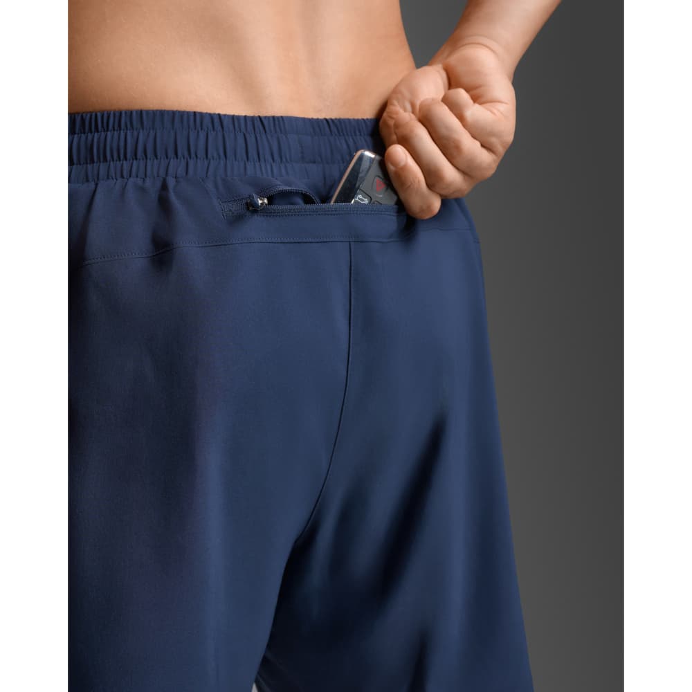Aero Mesh 2-In-1 5 Inch Shorts Midnight/Silver Reflective, view: 4