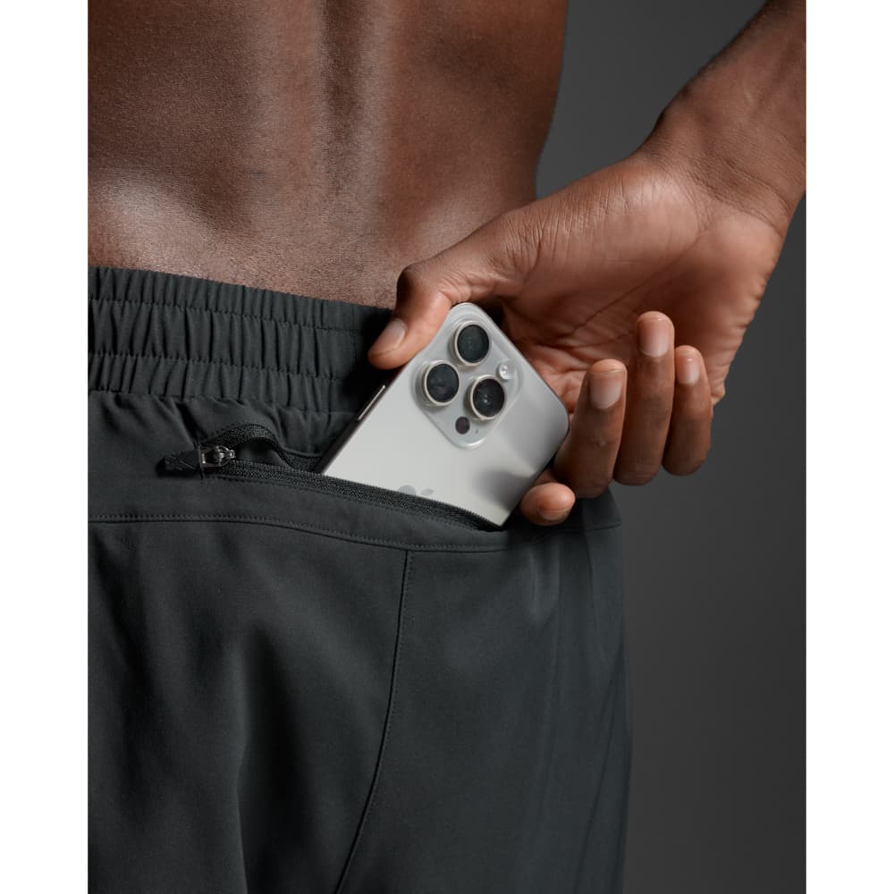 Aero Mesh 2-In-1 5 Inch Shorts Black/Silver Reflective, view: 5