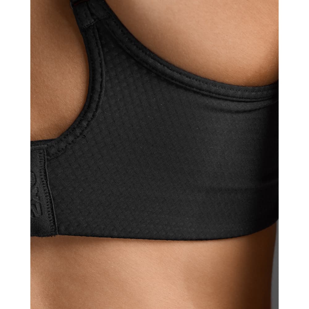 Aero Mesh Medium Impact Bra Black/Silver Reflective, view: 2
