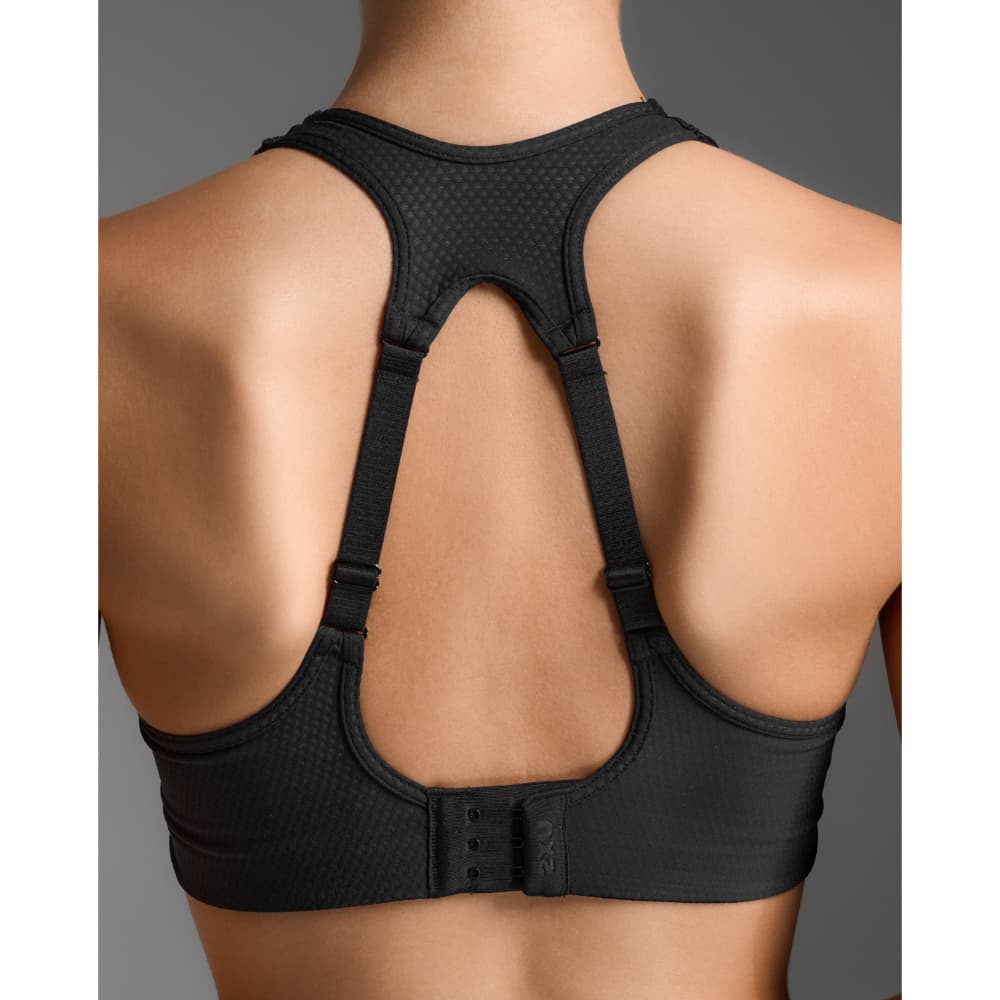 Aero Mesh Medium Impact Bra Black/Silver Reflective, view: 3