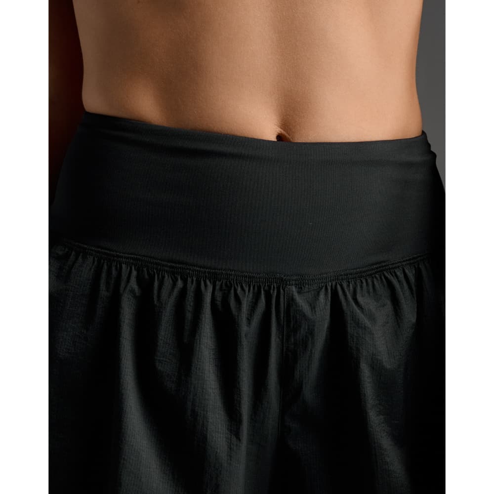 Aero Hi-Rise 2-In-1 3 Inch Shorts Black/Silver Reflective, view: 3