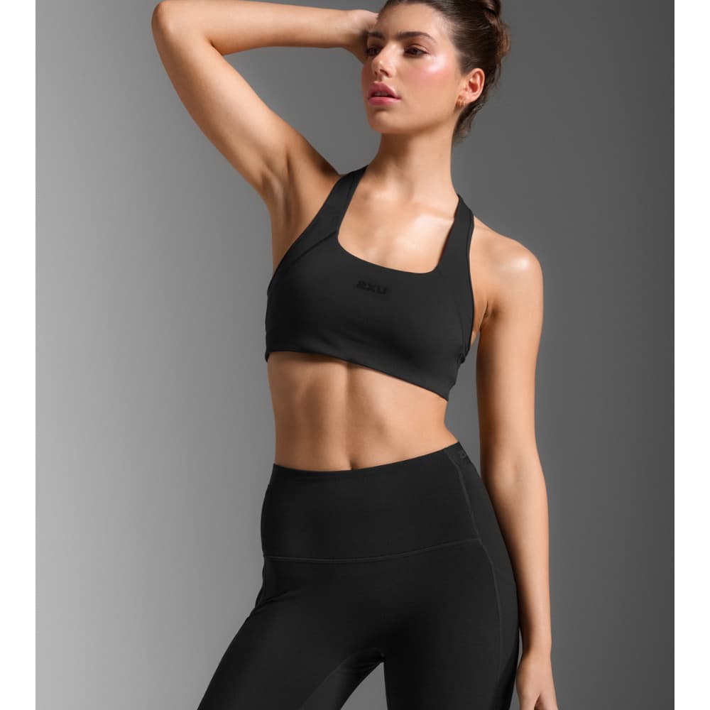 Form Racerback Medium Impact Bra Black/Black, view: 2