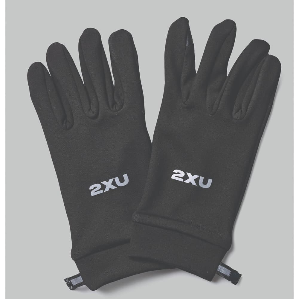 Run Glove Black/Silver Reflective, view: 1