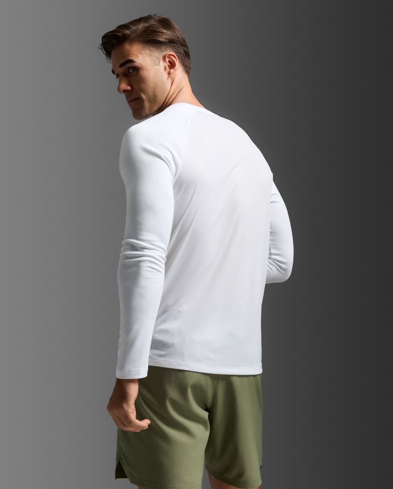 Aero Mesh Long Sleeve White/Silver Reflective, view: 1