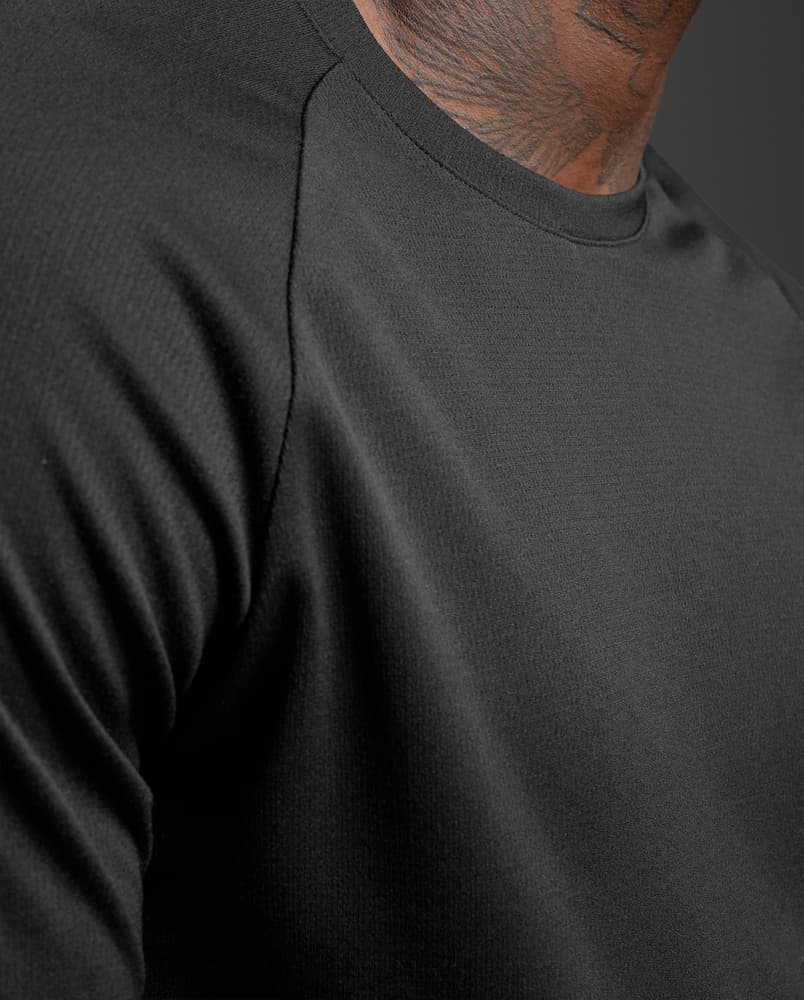 Aero Mesh Long Sleeve Black/Silver Reflective, view: 3