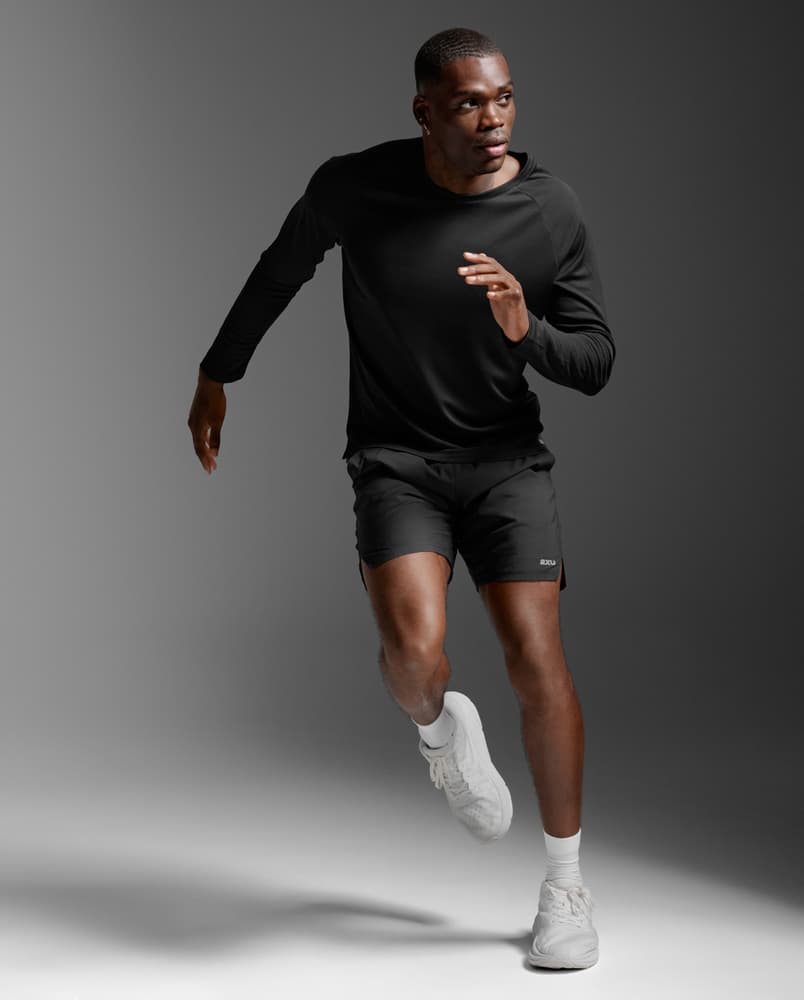 Aero Mesh Long Sleeve Black/Silver Reflective, view: 2