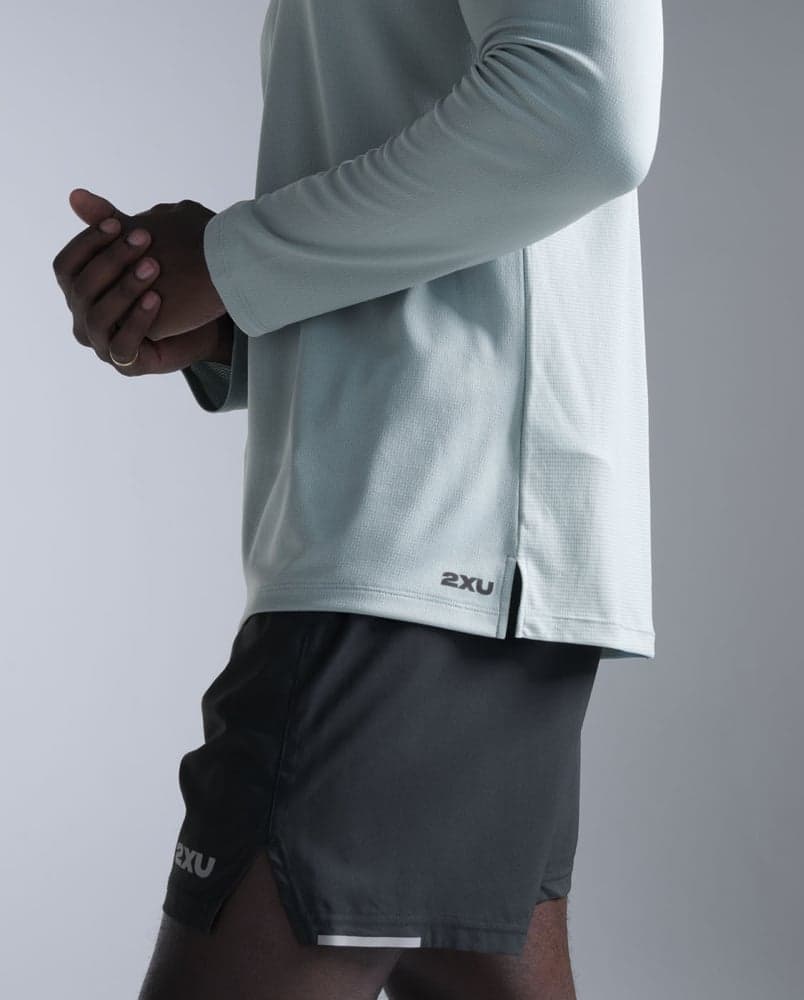 Aero Mesh Long Sleeve Smoke Blue/Black Reflective, view: 3