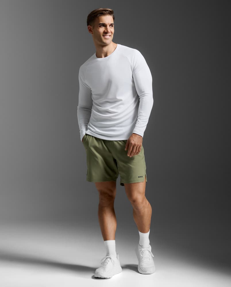 Aero Mesh Long Sleeve White/Silver Reflective, view: 2