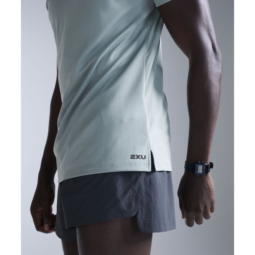 Aero Mesh Tee Smoke Blue Marble/Black Reflective, view: 2
