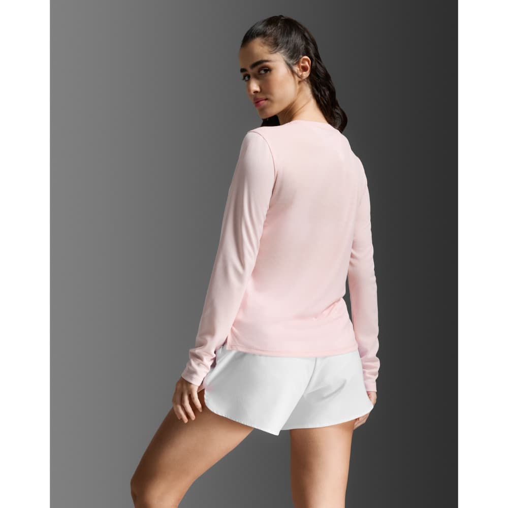 Aero Mesh Long Sleeve Pink Frost/Pink Frost Reflective, view: 2