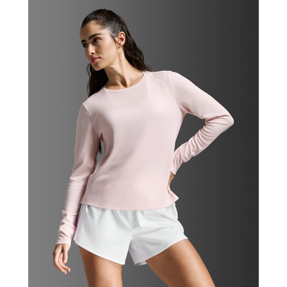 Aero Mesh Long Sleeve Pink Frost/Pink Frost Reflective, view: 0