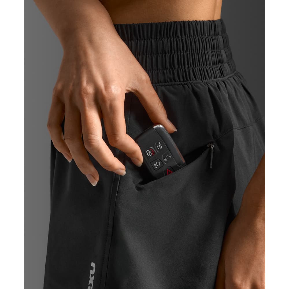 Aero Hi-Rise 4 Inch Shorts Black/Silver Reflective, view: 6