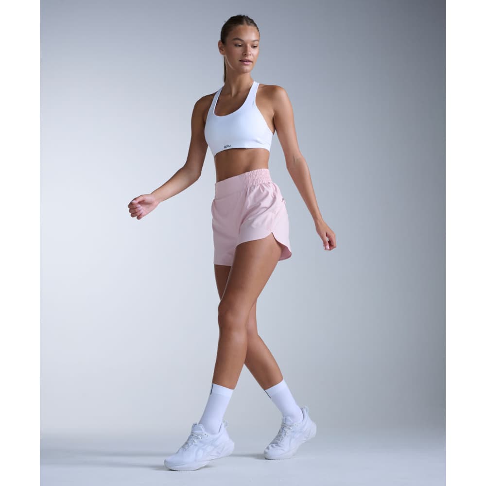 Aero Hi-Rise 4 Inch Shorts Pink Frost/Pink Frost Reflective, view: 4