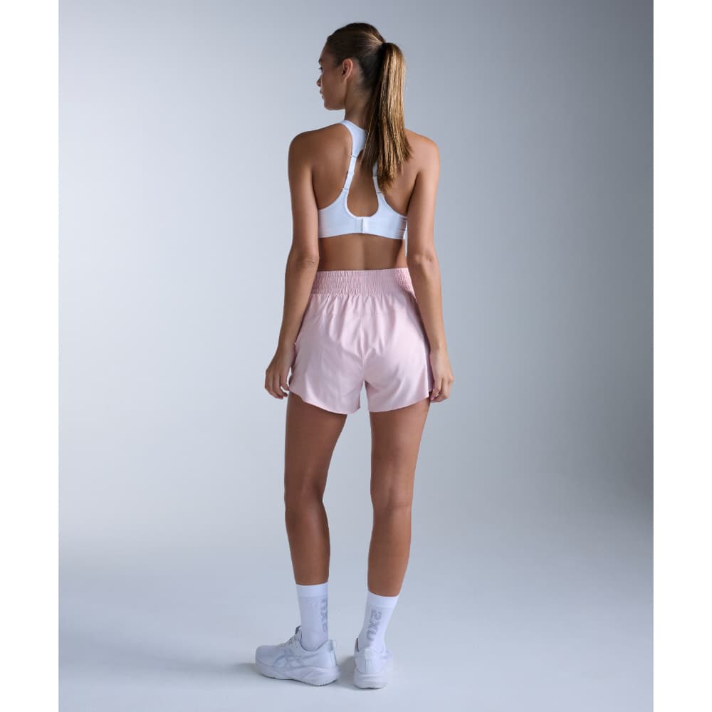 Aero Hi-Rise 4 Inch Shorts Pink Frost/Pink Frost Reflective, view: 3