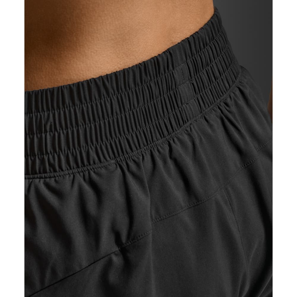 Aero Hi-Rise 4 Inch Shorts Black/Silver Reflective, view: 5