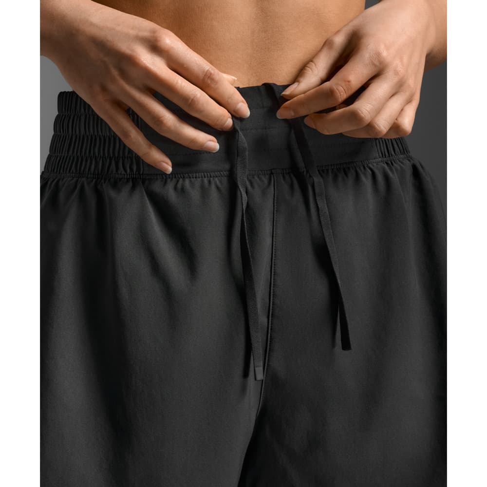 Aero Hi-Rise 4 Inch Shorts Black/Silver Reflective, view: 7