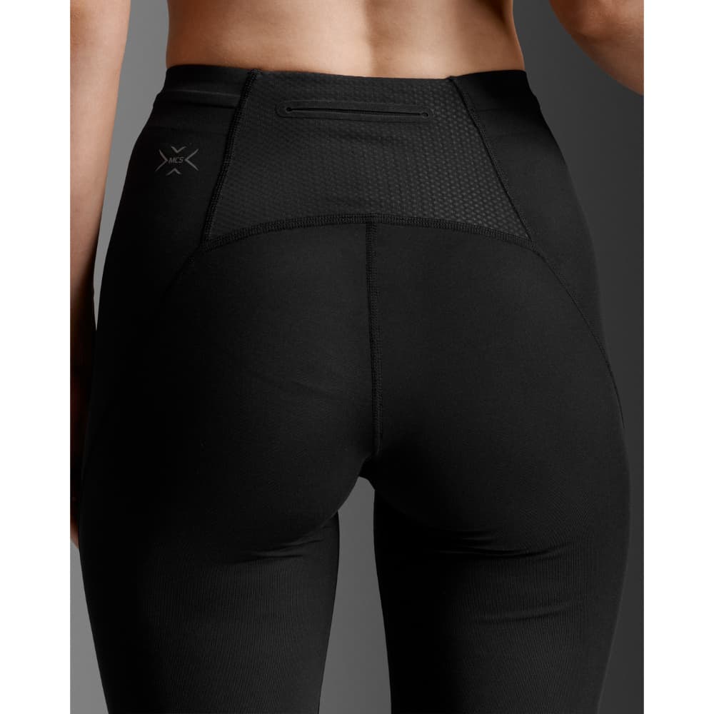 Light Speed React Hi-Rise Compression Shorts Black/ Black Reflective, view: 2