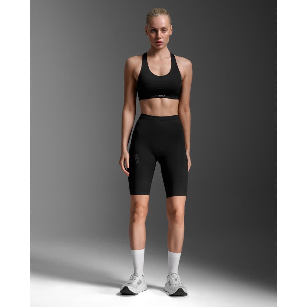 Light Speed React Hi-Rise Compression Shorts Black/ Black Reflective, view: 3