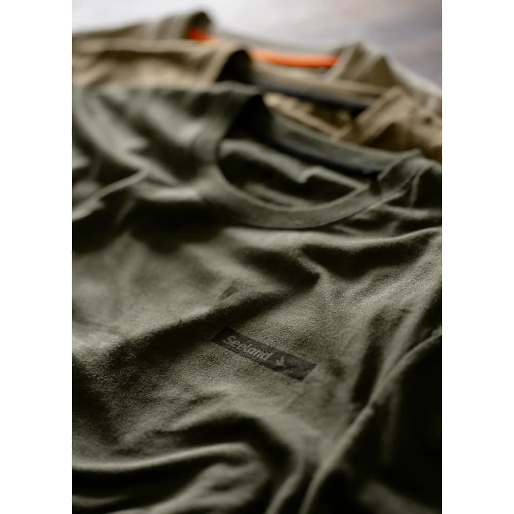 Herre T‑skjorte, 3‑pakning Pine Green/Military Olive/Grape Leaf, view: 2