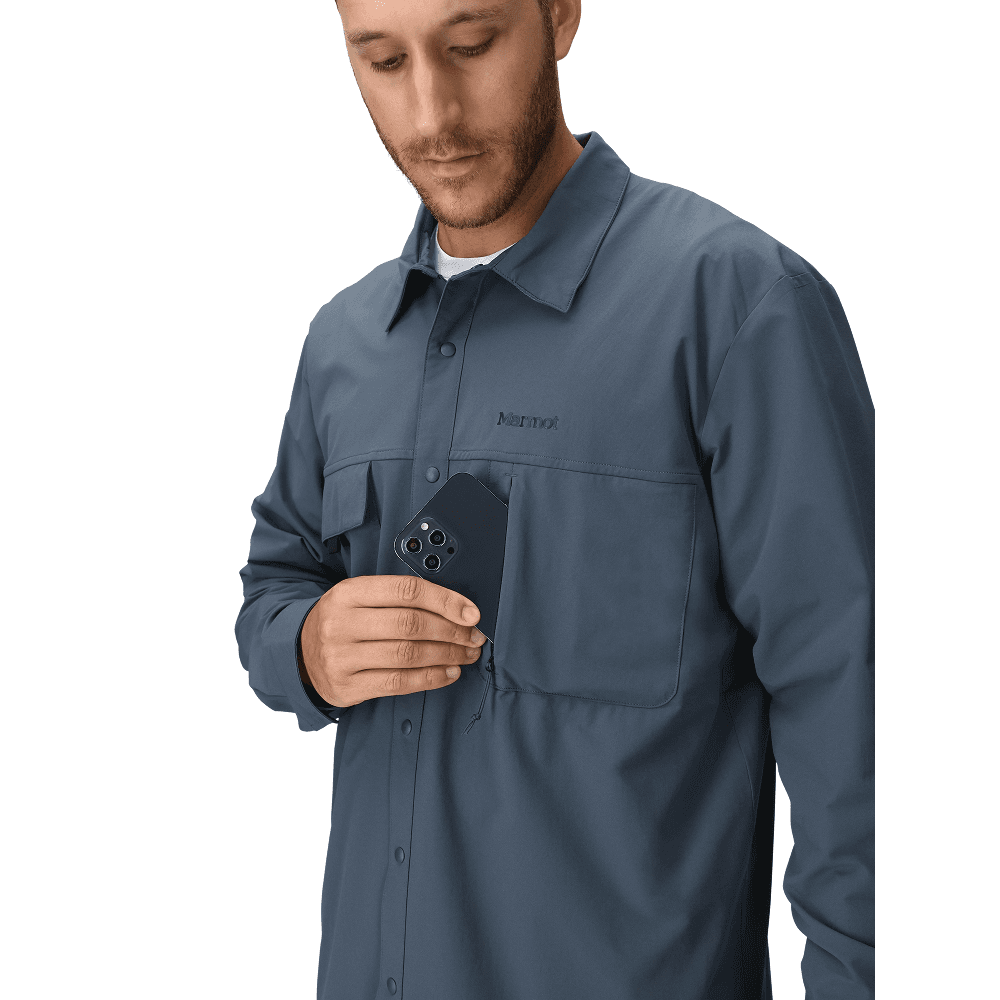 M's Airexchange Upf 40 Overshirt Thunderhead, view: 3