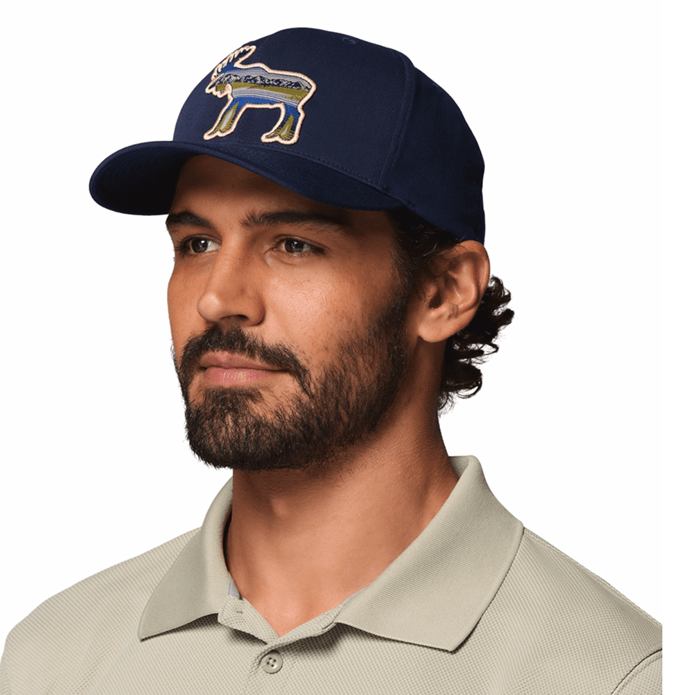 Lost Lager™ 3D Stretch Snap Back Collegiate Navy, Moose, view: 4