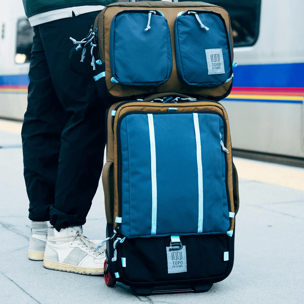 Global Travel Bag Roller Navy/Sahara, view: 3