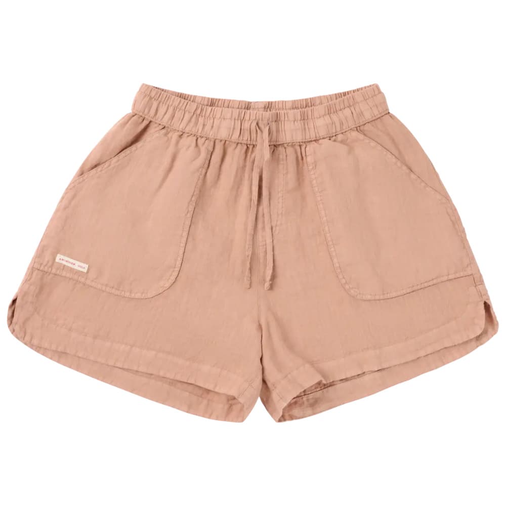 3.5Incher Safari Linen Shorts Womens Apricot, view: 0