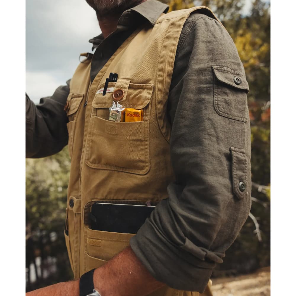 Traveller's Linen Shirt Mens Olive, view: 2