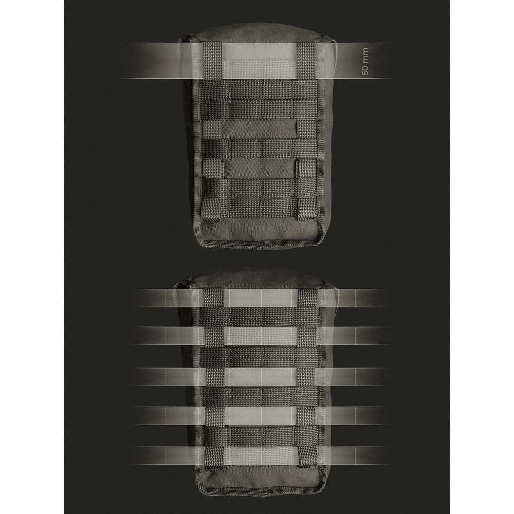 Lidded Gp Pouch 4X5 Black, view: 2